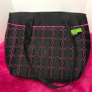 Black thermal lunch bag